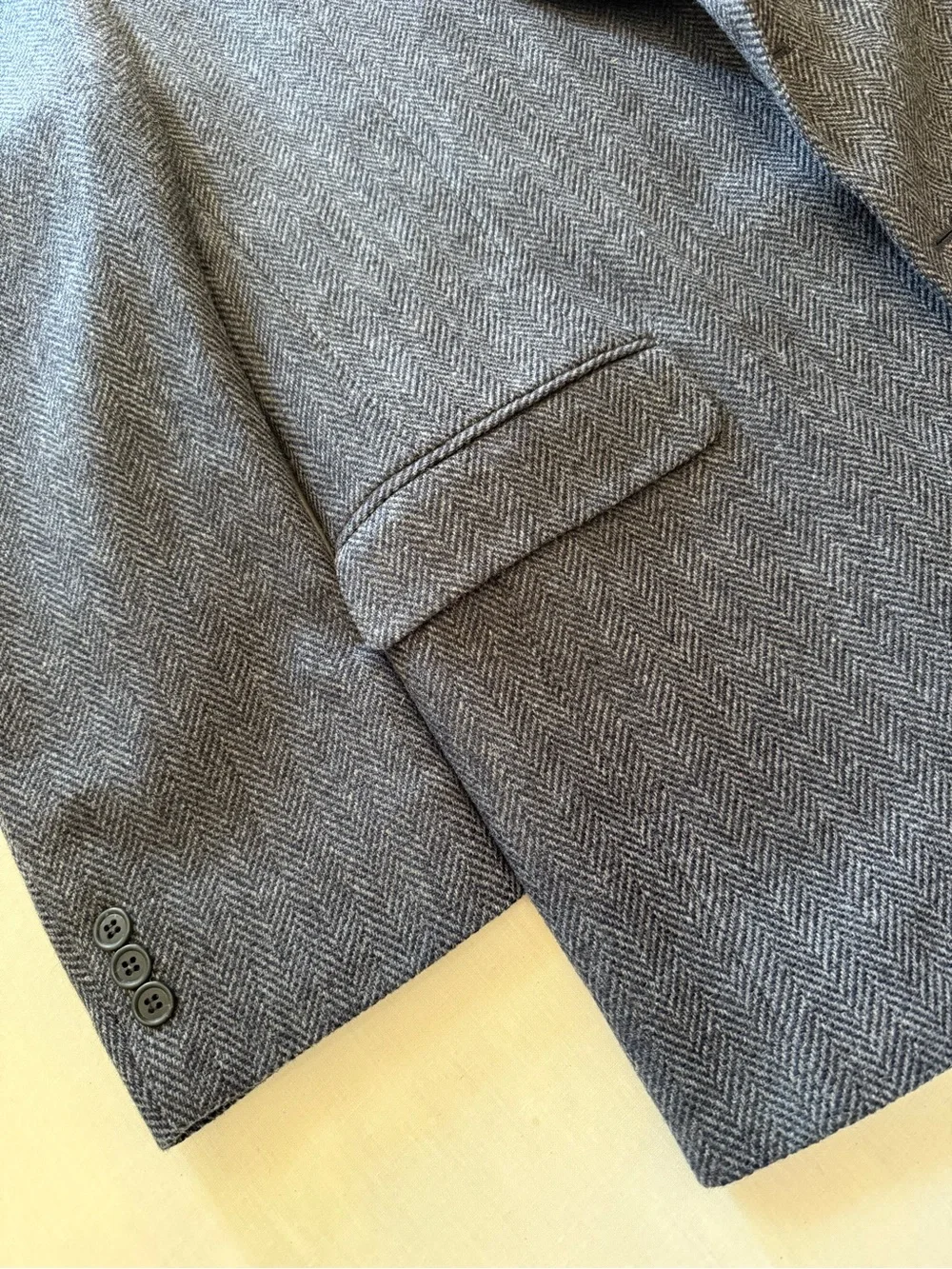 Towncraft Gray Herringbone Sport Coat